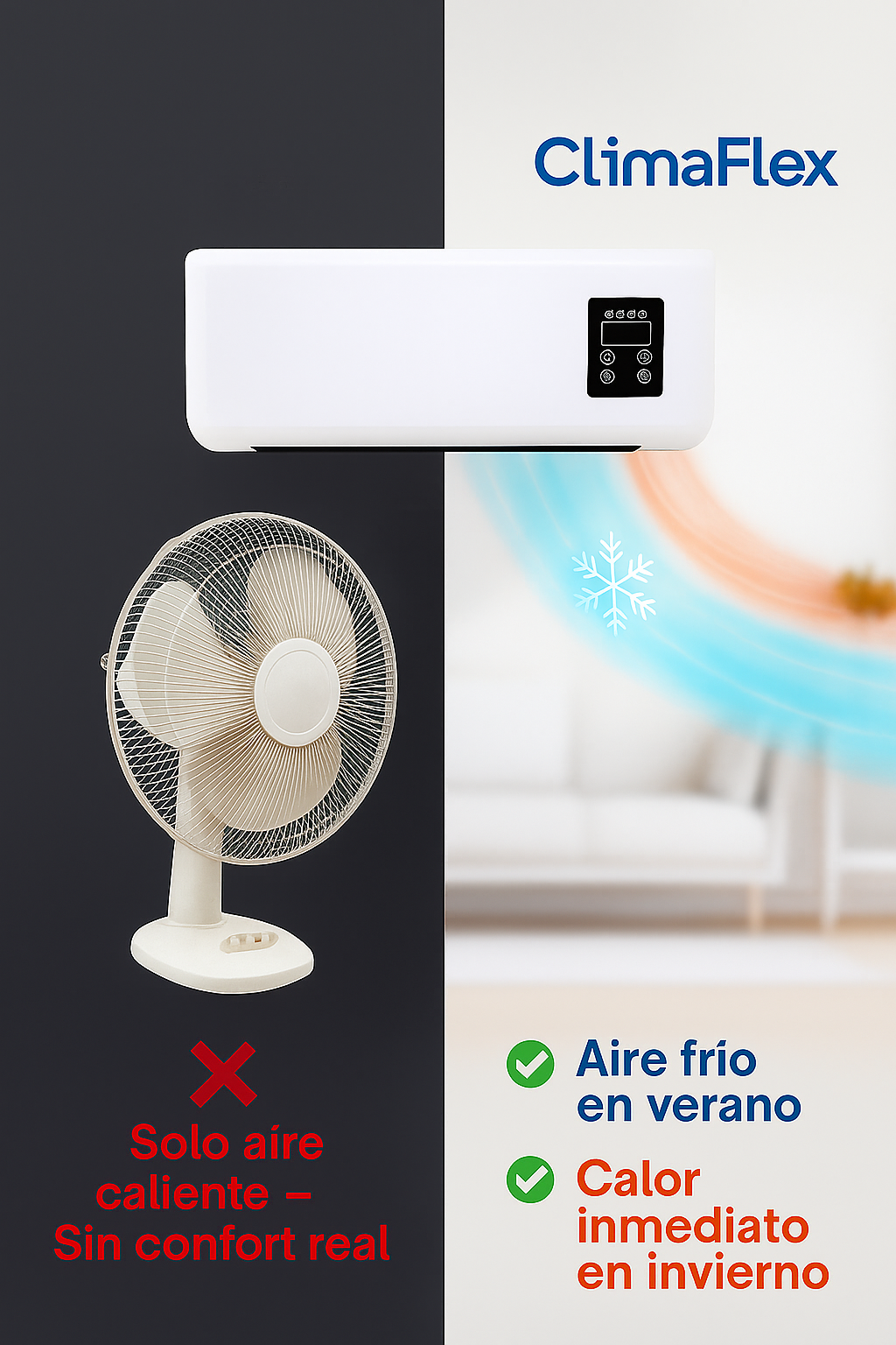 ClimaFlex-Aire acondicionado portátil