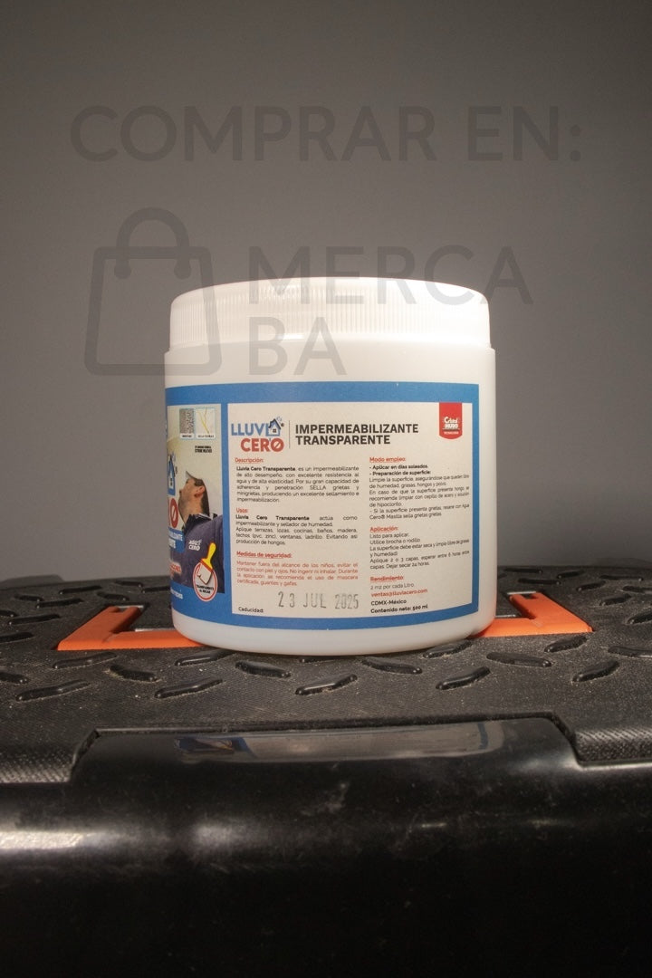 Lluvia Cero Impermeabilizante Transparente 500 ml | Protección Invisible