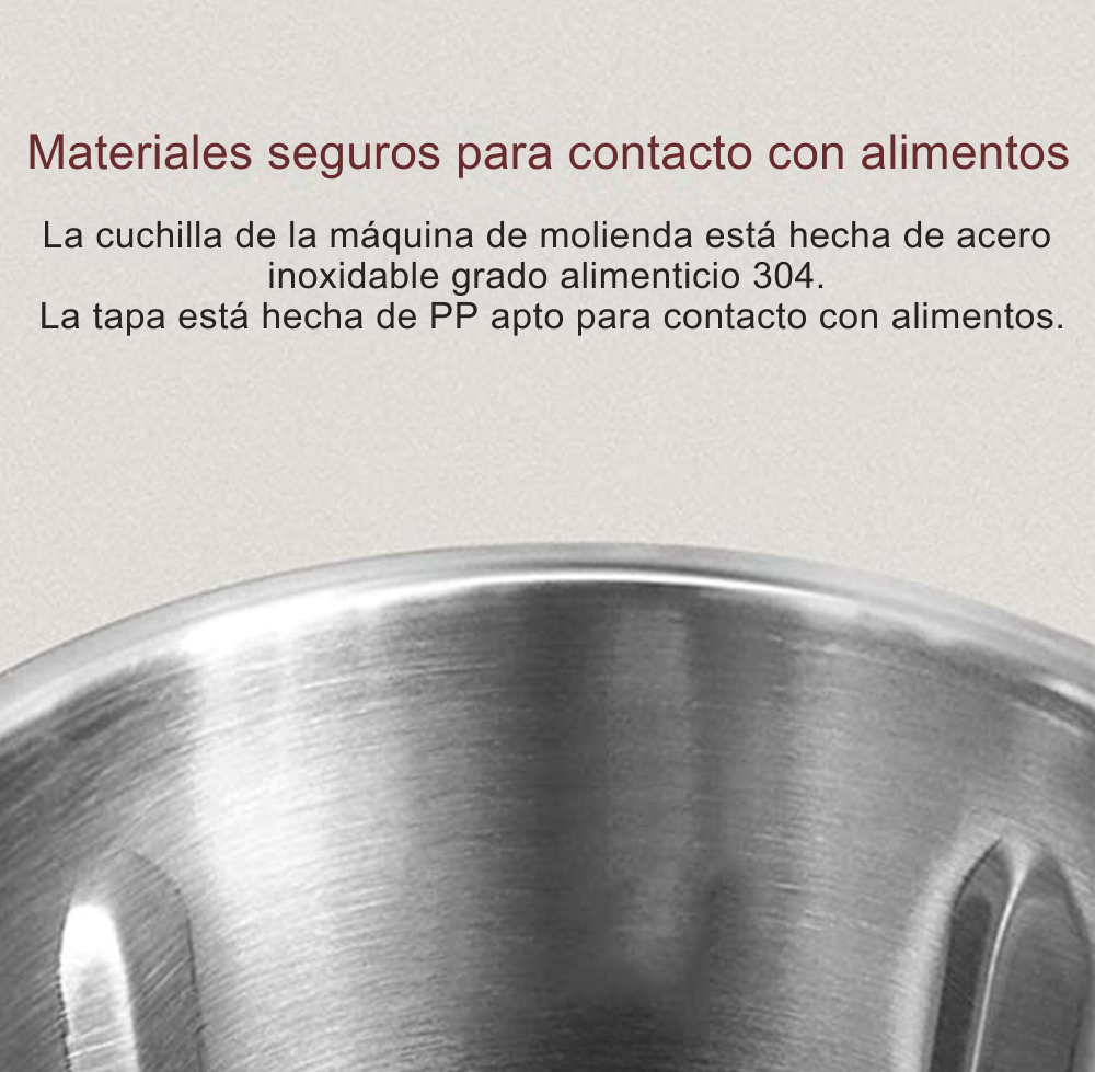 Molinillo Eléctrico Multifuncional para Café, Especias y Granos