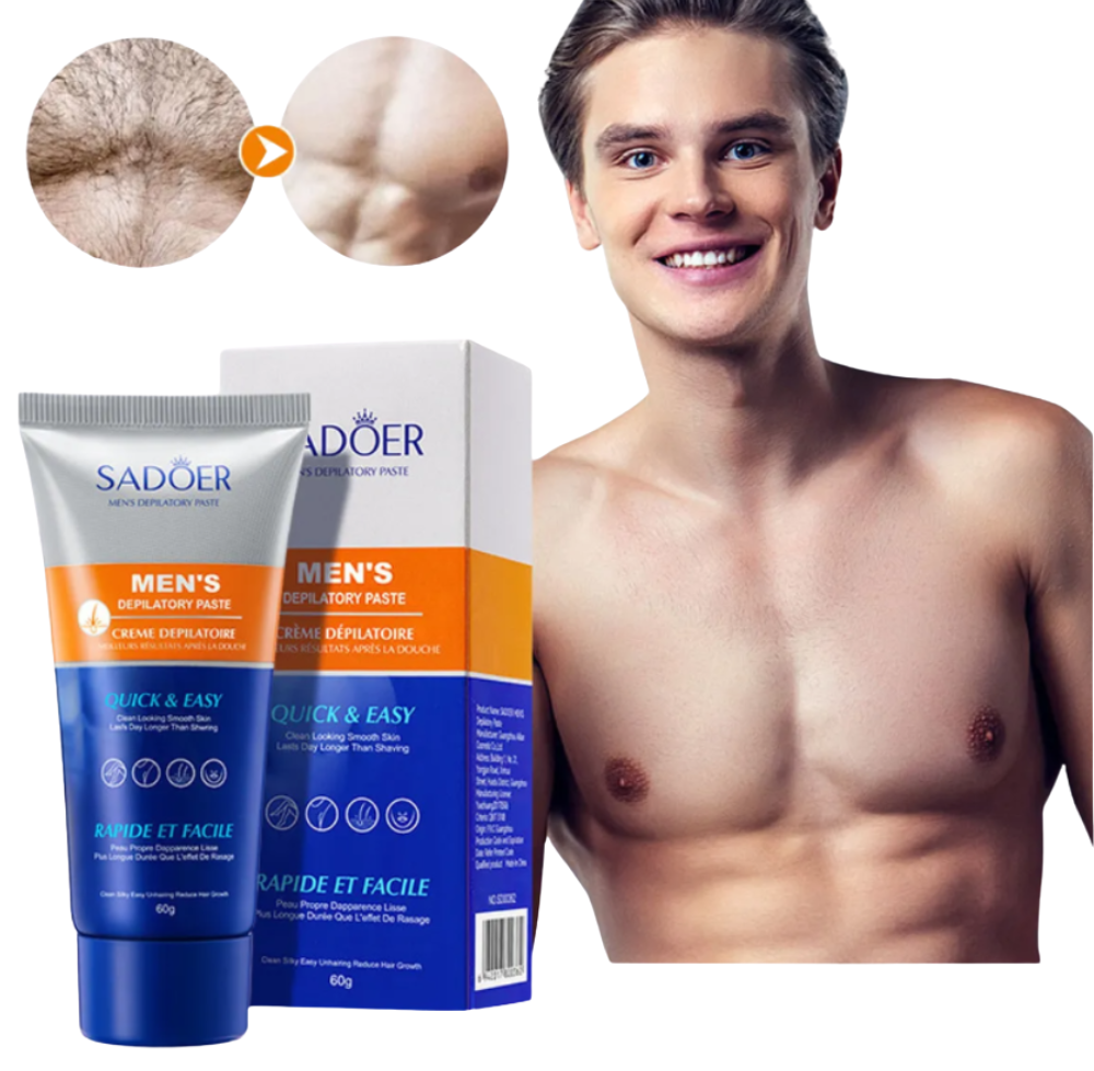 Crema Depilatoria SADOER | Acción Rápida para Piel Suave y Sin Vel
